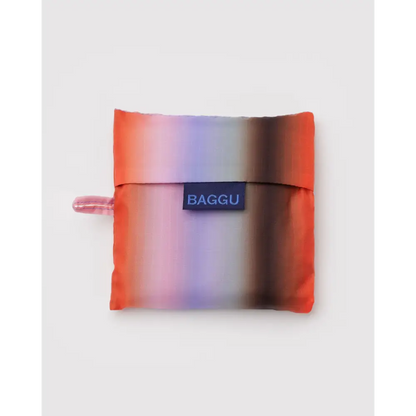 Standard Baggu Reusable Tote Bag - Gradient Stripe Poppy & Lilac