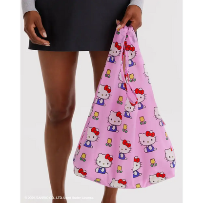 Standard Baggu Reusable Tote Bag - Hello Kitty Pink