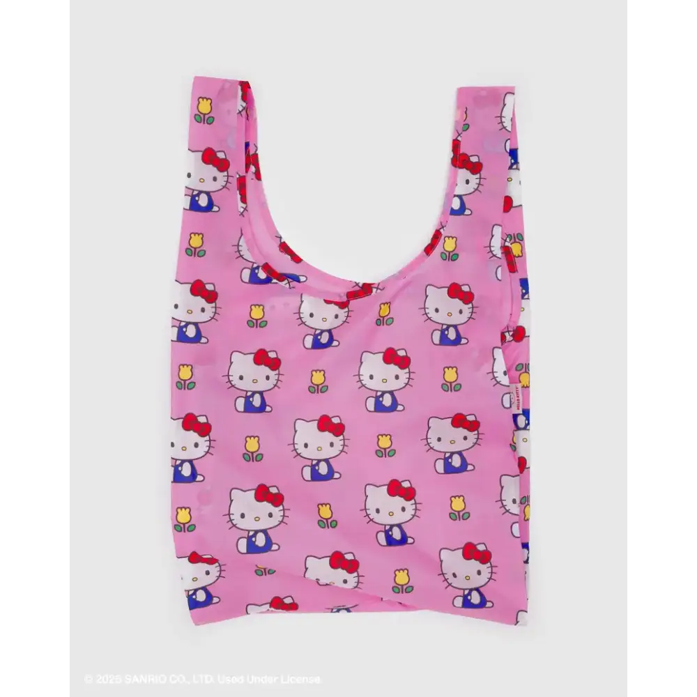 Standard Baggu Reusable Tote Bag - Hello Kitty Pink