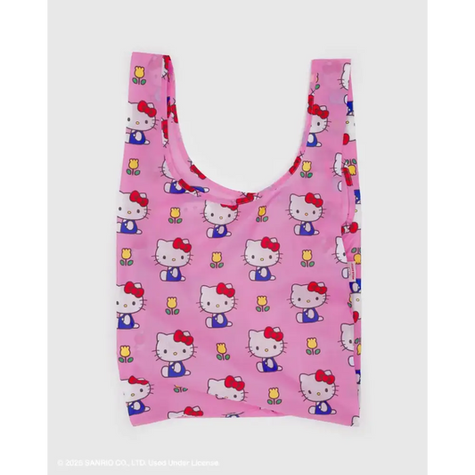 Standard Baggu Reusable Tote Bag - Hello Kitty Pink