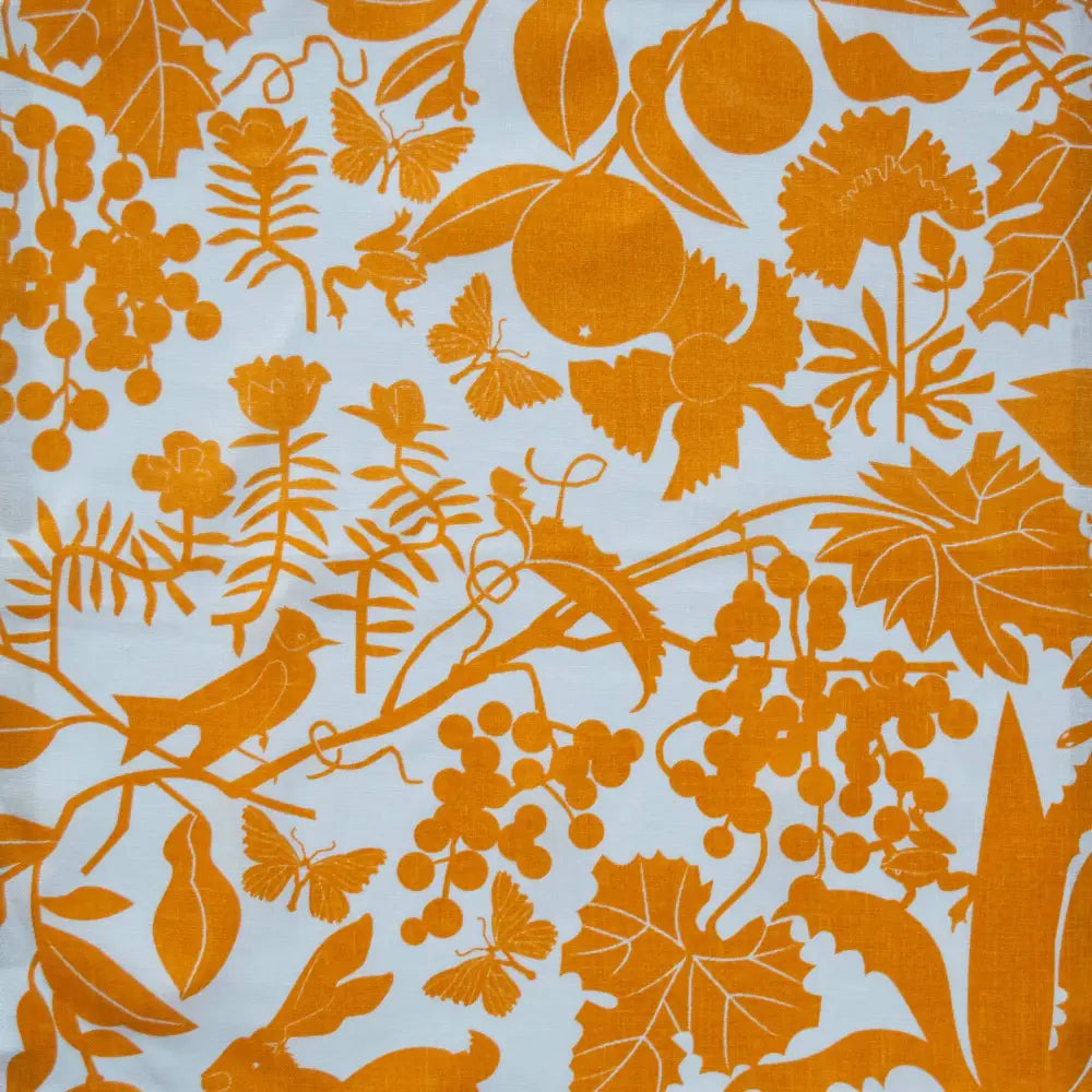 Banquet Workshop - All Linen Marigold-Yellow California Printed Tea Towel