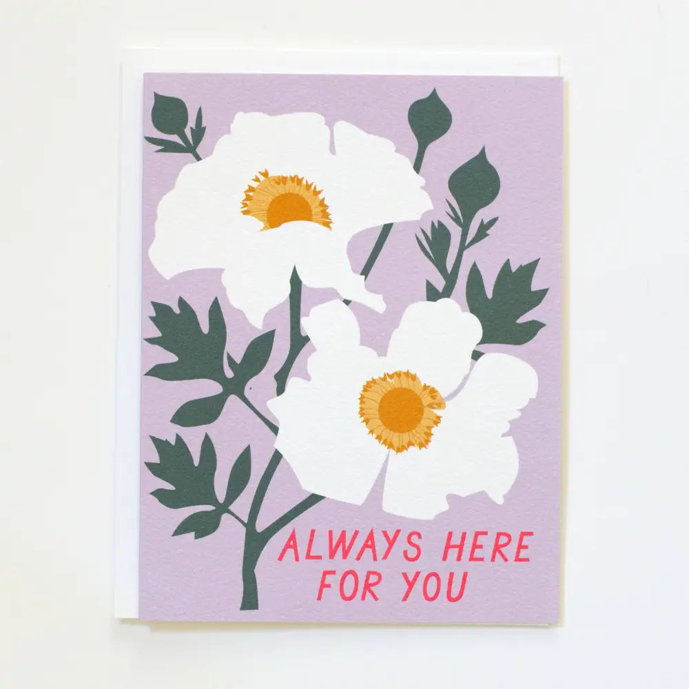Banquet Workshop - Always Here for You - Sympathy Card - Romneya