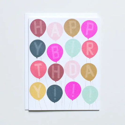 Birthday Balloons Card - PABOOM