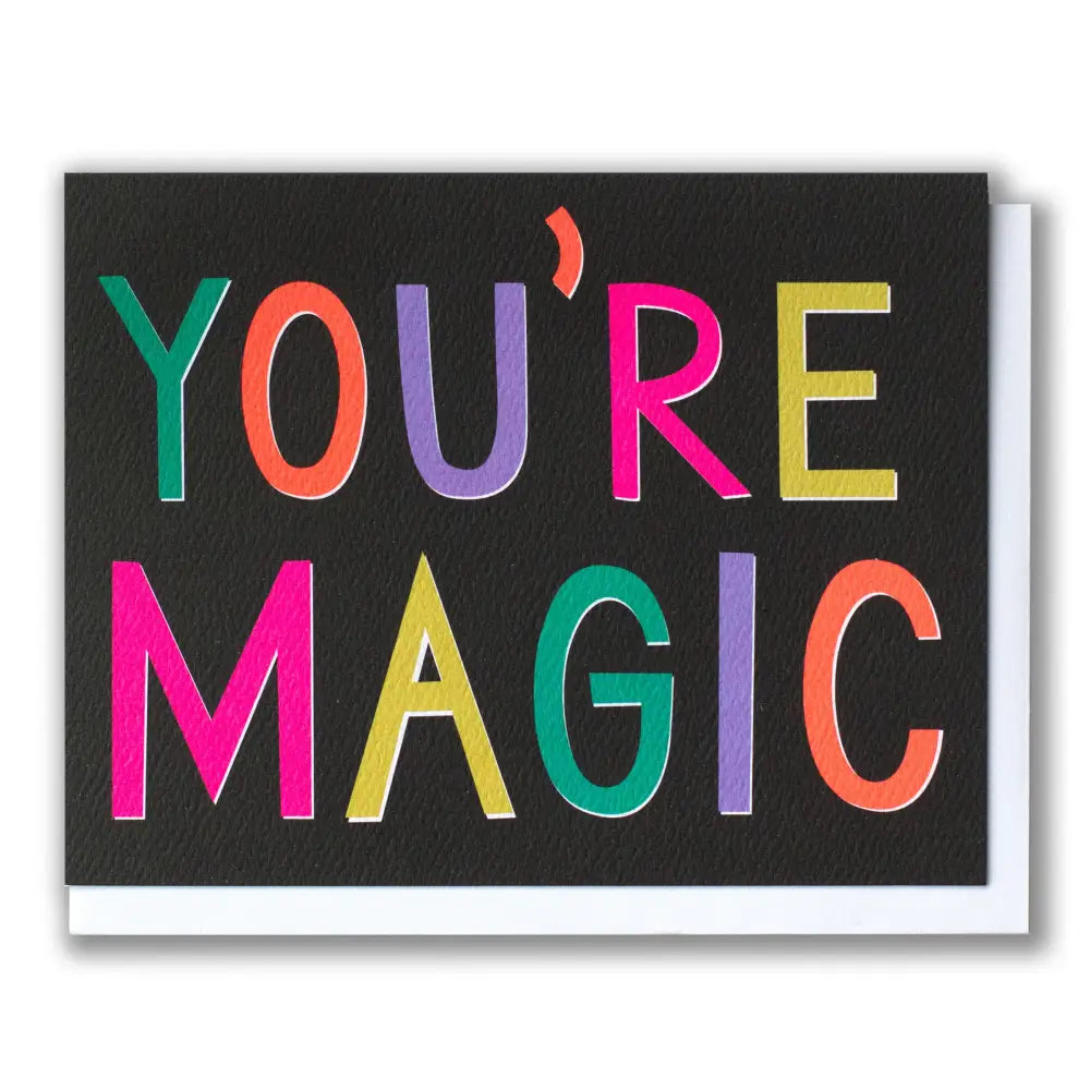 Banquet Workshop - Black Magic Rainbow Note Card