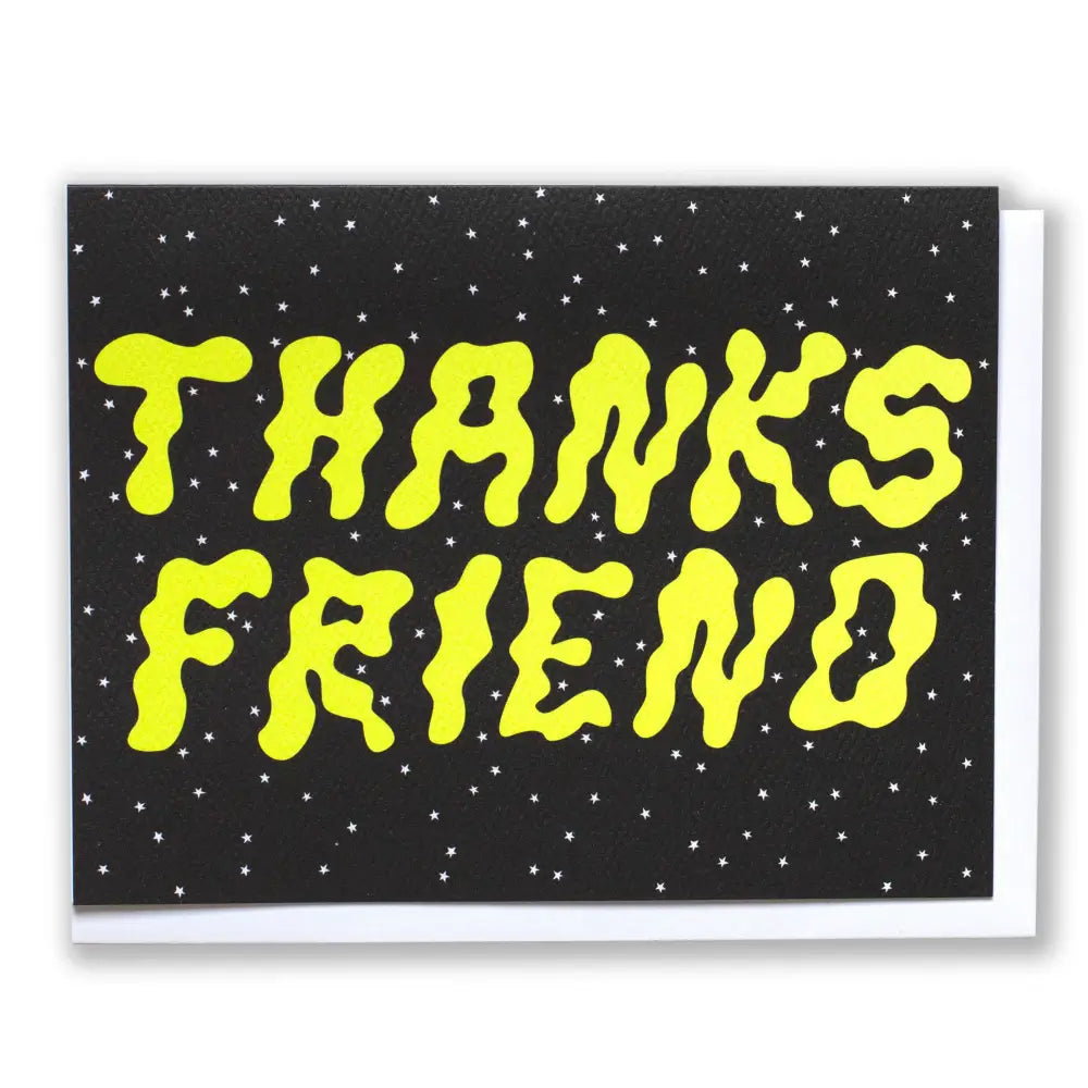 Celestial Thanks Friend Note Card - PABOOM