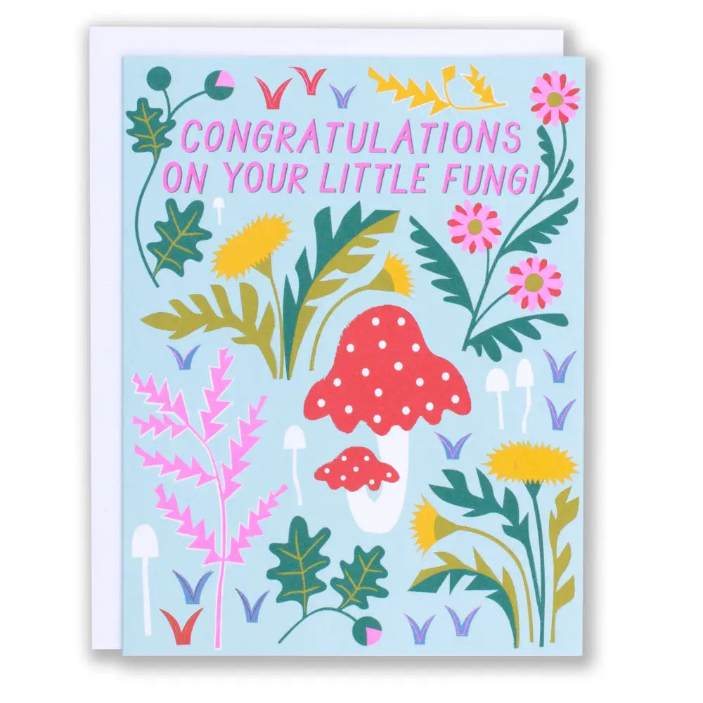 Congratulations Little Baby Fungi Note Card - PABOOM