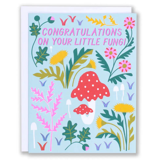 Congratulations Little Baby Fungi Note Card - PABOOM