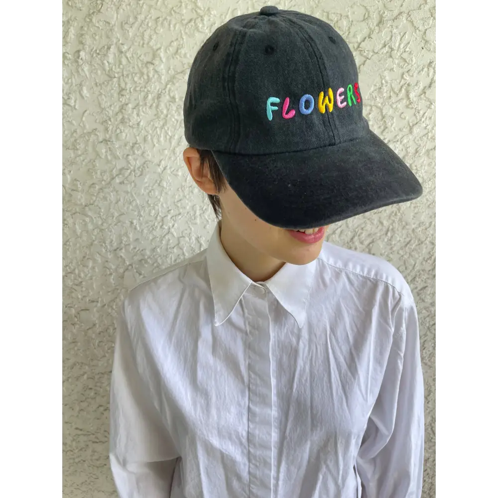 Banquet Workshop - FLOWERS Rainbow Embroidered Baseball Cap