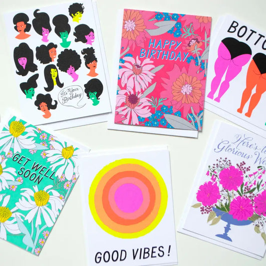 Good Vibes Glowing Neon Sunshine Card - PABOOM