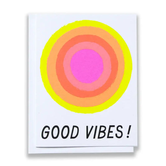 Good Vibes Glowing Neon Sunshine Card - PABOOM