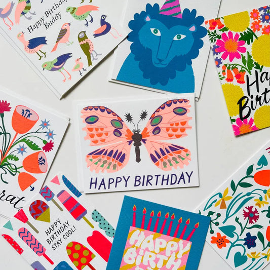 Happy Birthday Buddy Birds Note Card - PABOOM