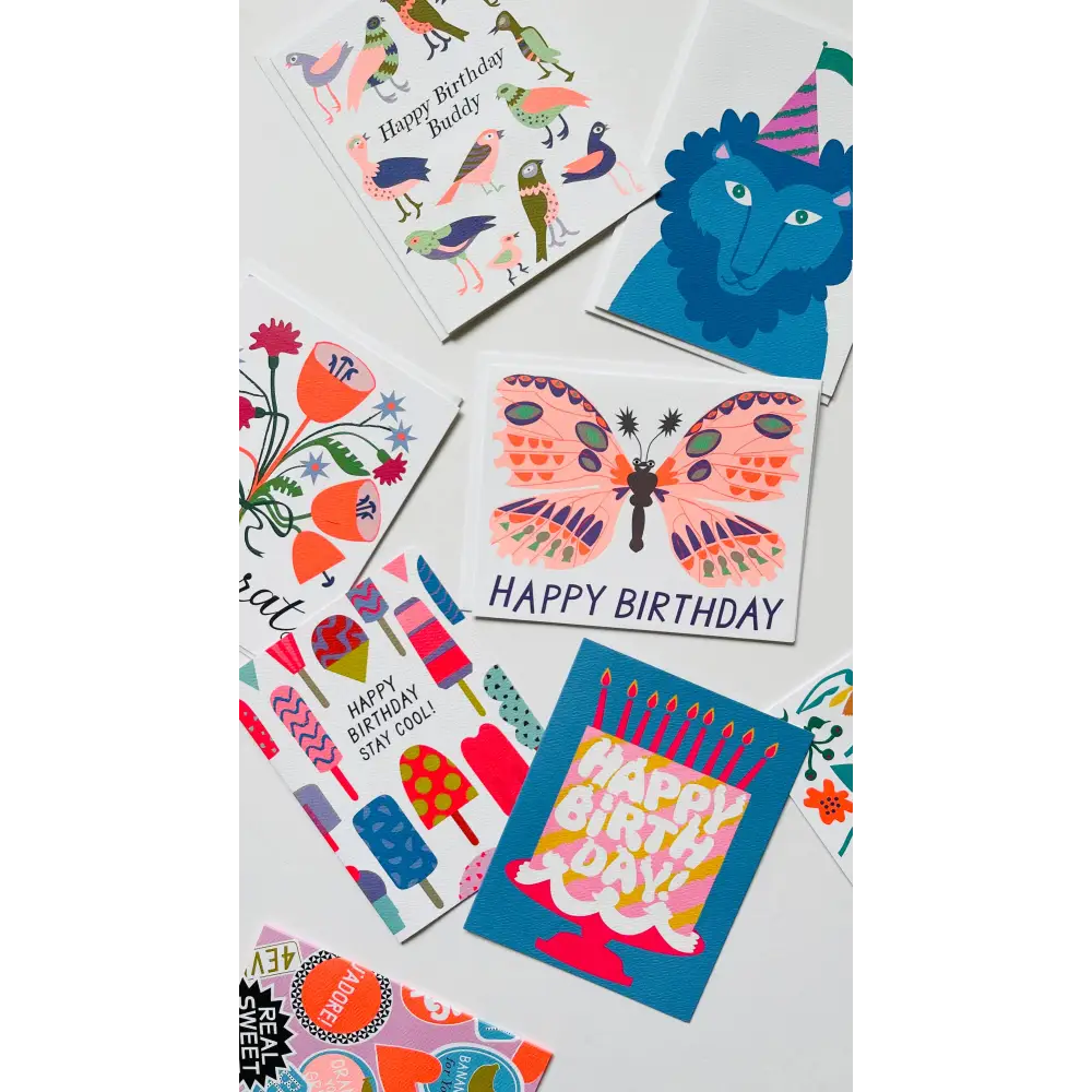 Happy Birthday Buddy Birds Note Card - PABOOM
