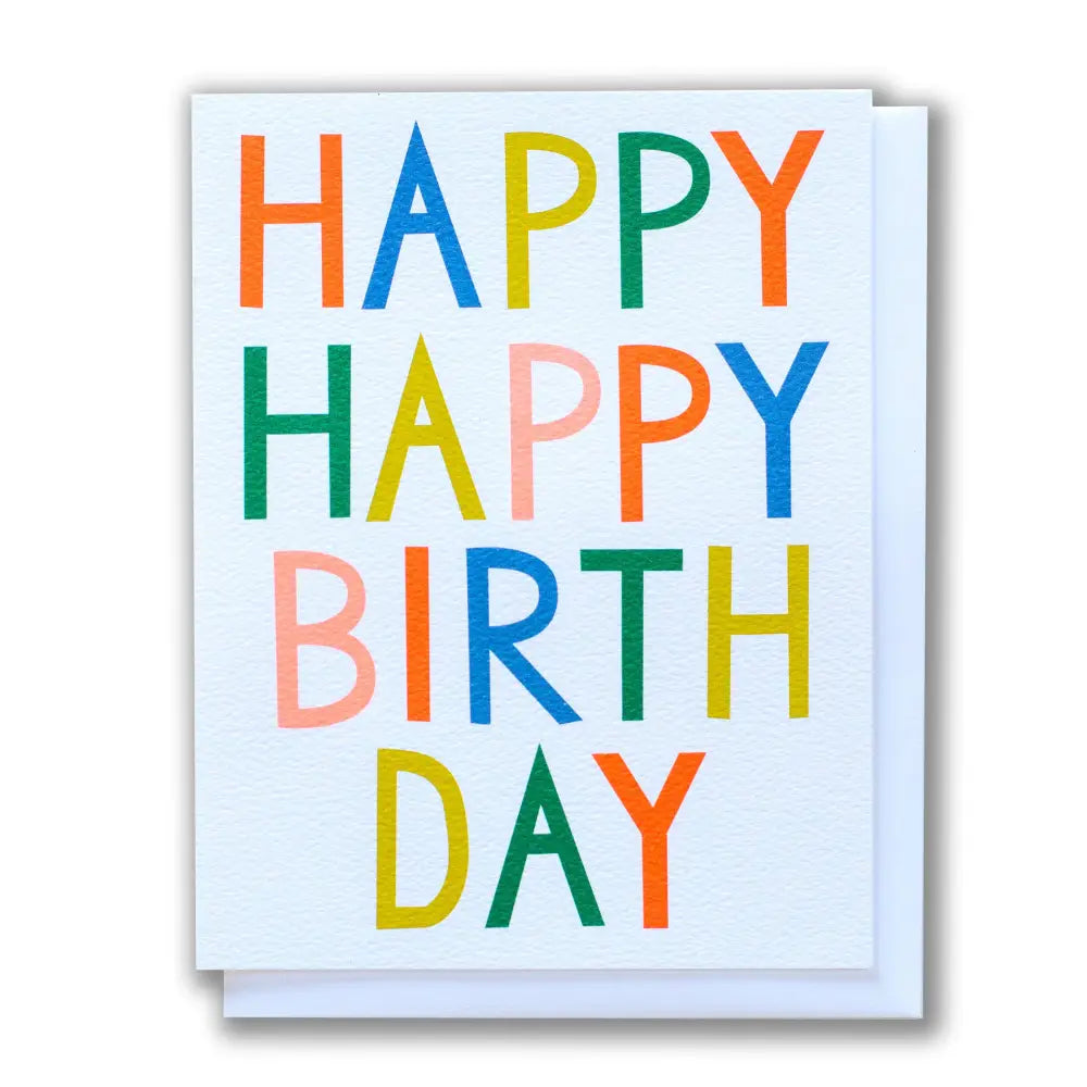 Happy Happy Birthday Note Card | birthday, New | PABOOM