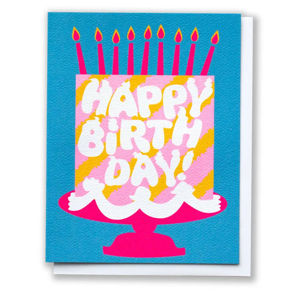 Happy Birthday Pink Cake Dreams Note Card | birthday, New | PABOOM