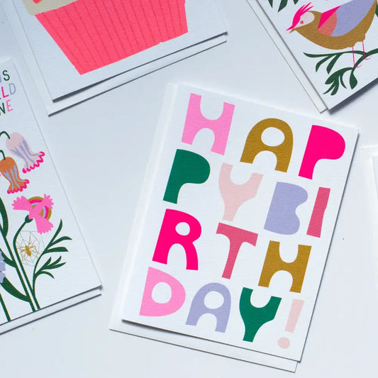 Happy Birthday Rainbow Sun Card - PABOOM