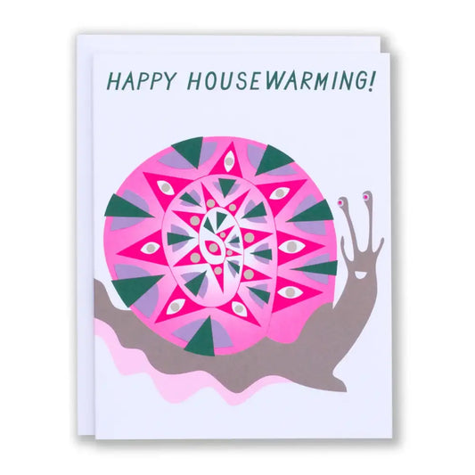 Happy Housewarming Snail House Card - PABOOM