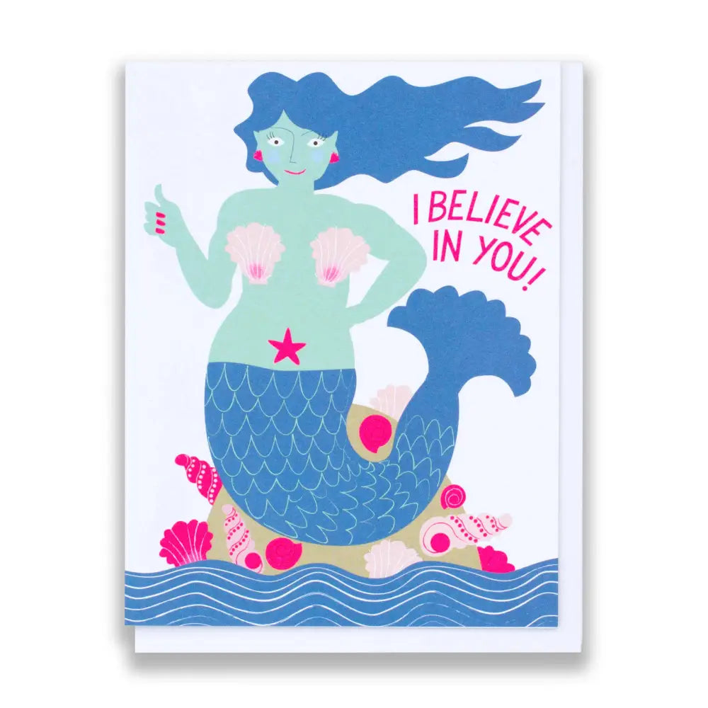 Banquet Workshop - I Believe in You Mermaid Note Card
