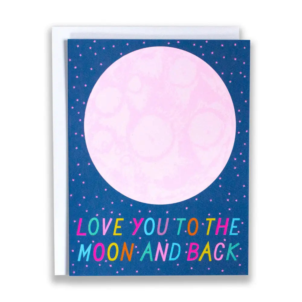 Love You to the Moon and Back Note Card - PABOOM