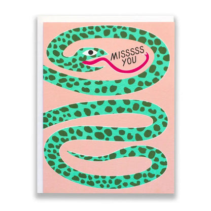 Miss You Snake Card - PABOOM