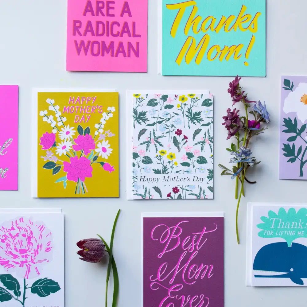 Mother's Day Bouquet Yellow Card - PABOOM