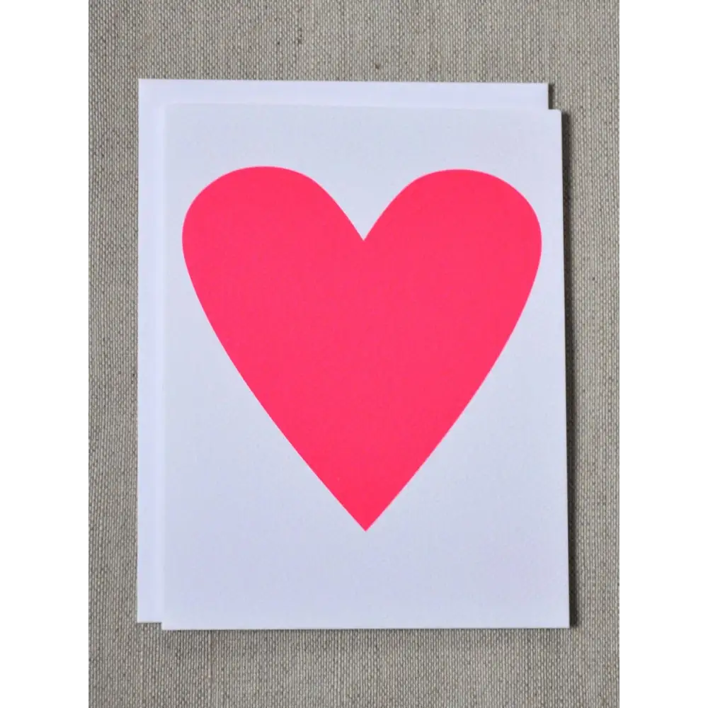 Banquet Workshop - Neon Pink Heart Card