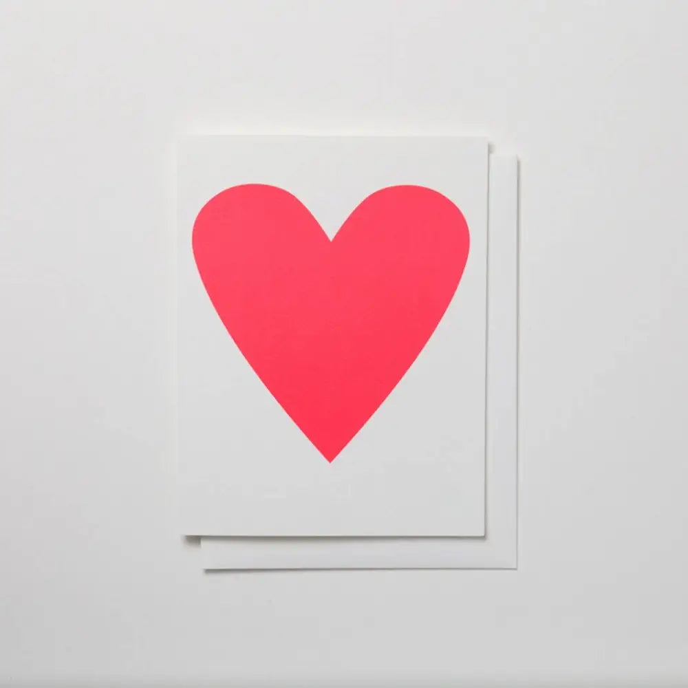 Banquet Workshop - Neon Pink Heart Card