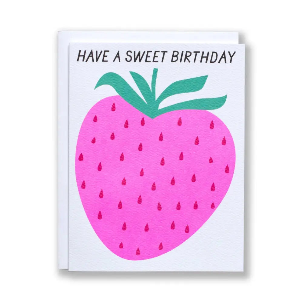 Strawberry Sweet Birthday Card - PABOOM