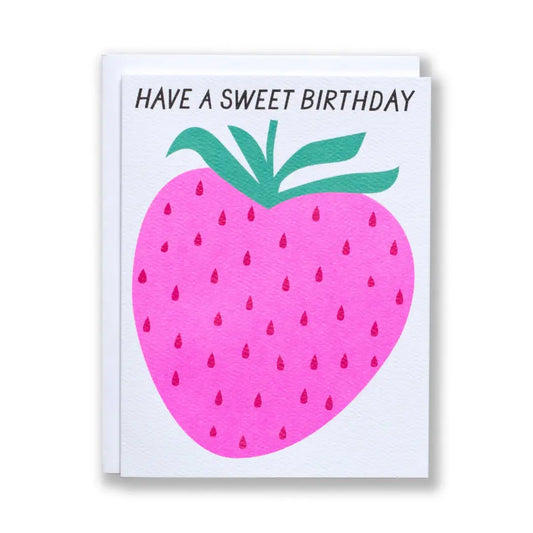 Strawberry Sweet Birthday Card - PABOOM