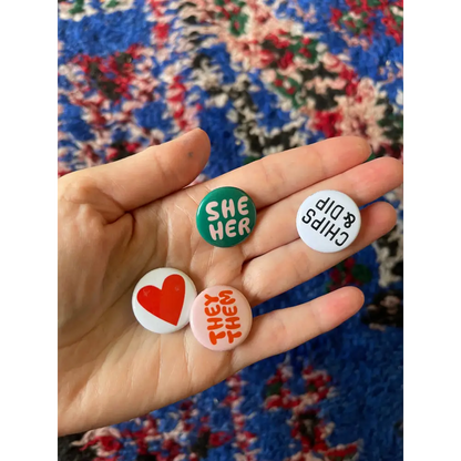 Banquet Workshop - They/ Them Pronoun Pin / Button