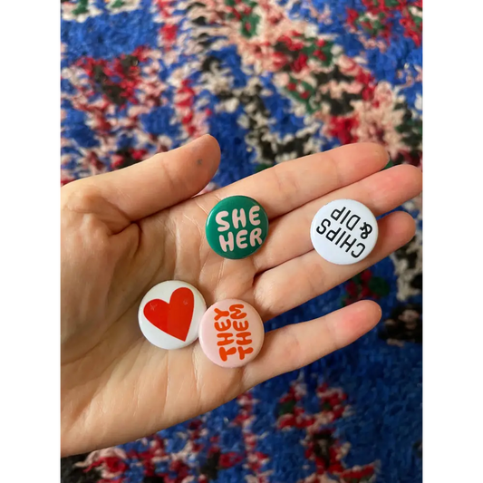 Banquet Workshop - They/ Them Pronoun Pin / Button