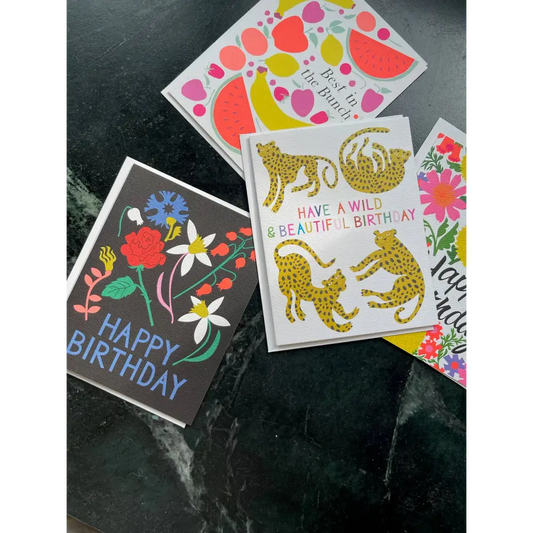 Banquet Workshop - Wild Cheetah Birthday Card