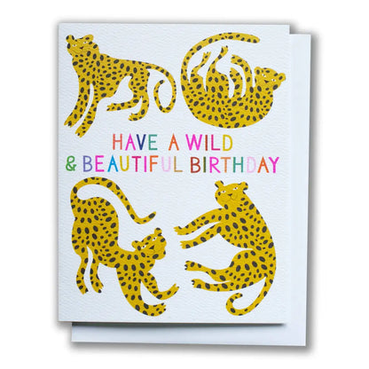 Banquet Workshop - Wild Cheetah Birthday Card