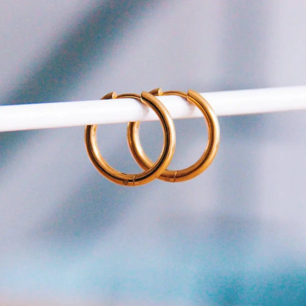 Basic Hoop Earrings - Silver / 20mm
