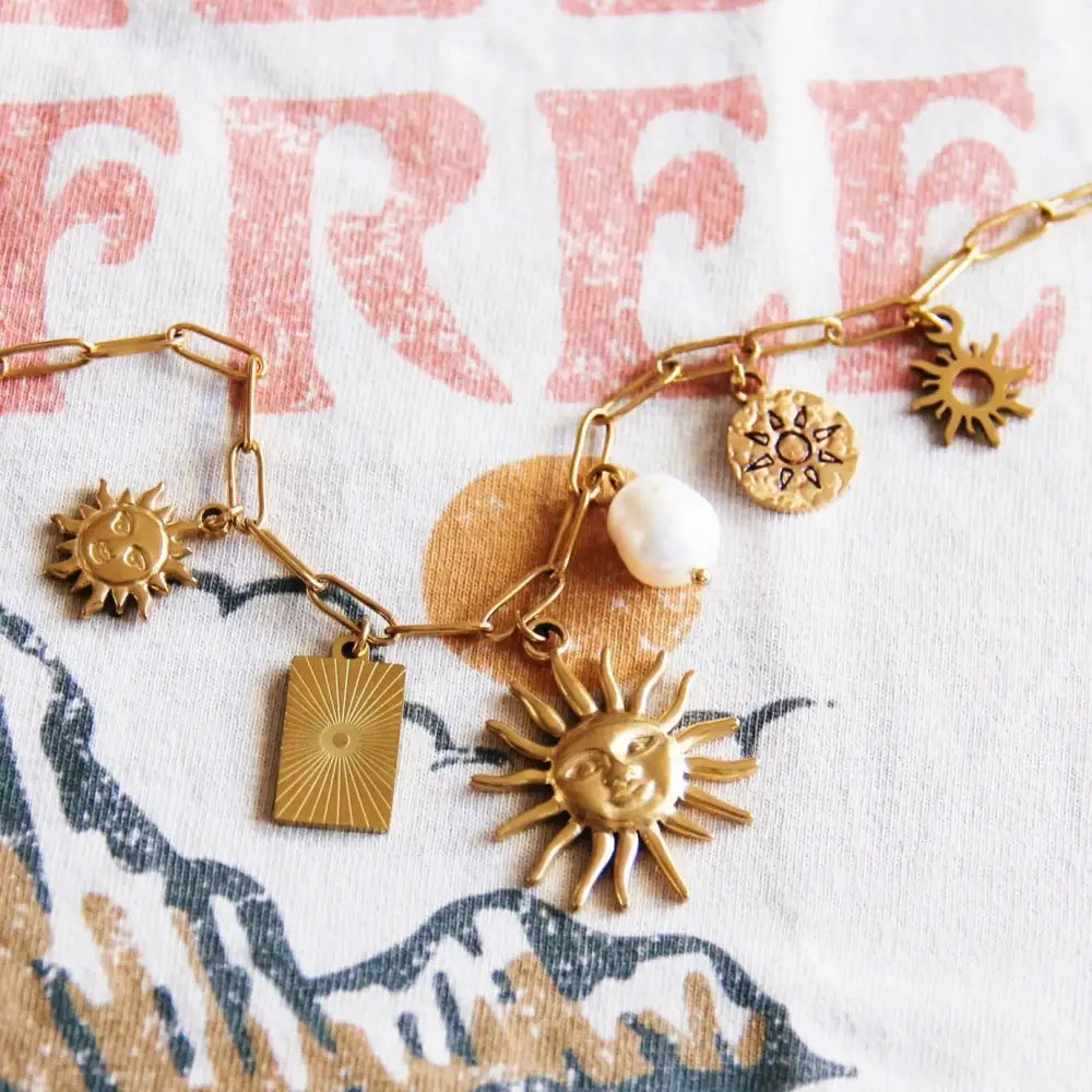 Charm Necklace Sun Lover - PABOOM