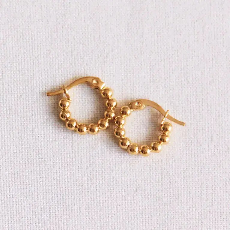 Creole Ball Hoops Gold, Small - PABOOM