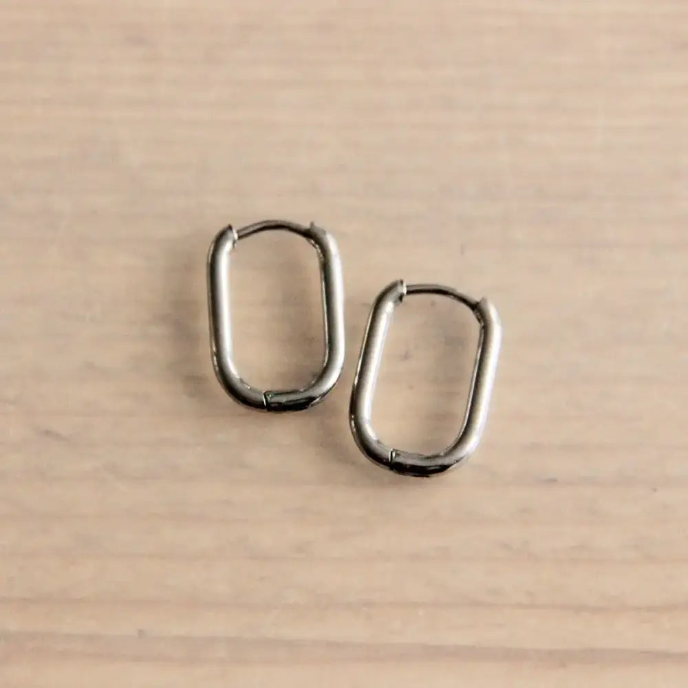 Creole Oval Earrings 16mm - Gold