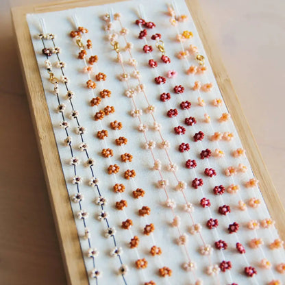 Bazou - Daisy flower necklace - nude/gold