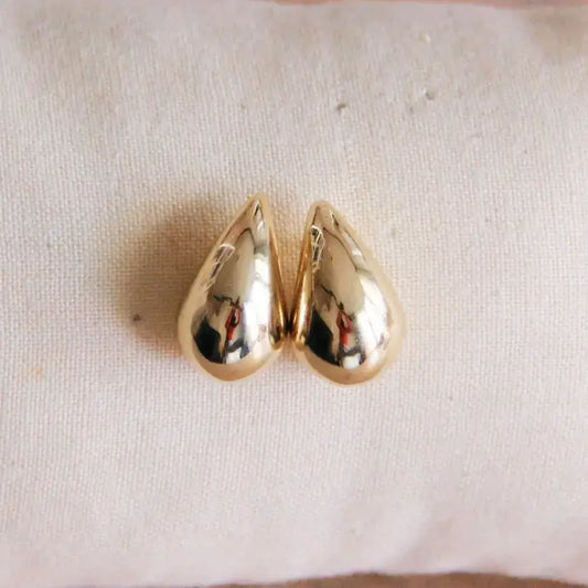Drop Earrings Silver and Gold - Gold / Small