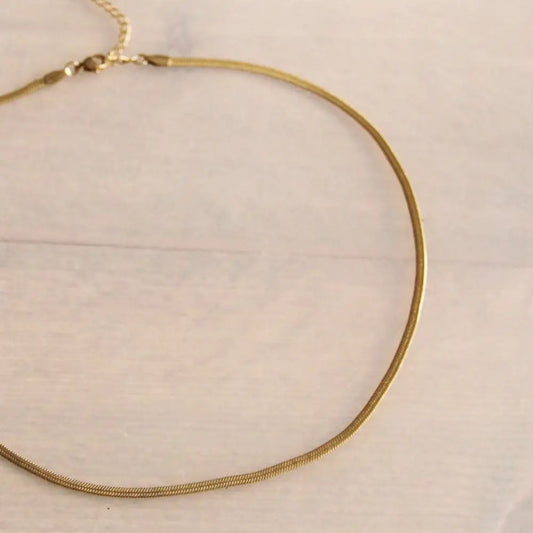 Bazou - Flat Snake Chain Gold