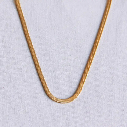 Bazou - Flat Snake Chain Gold