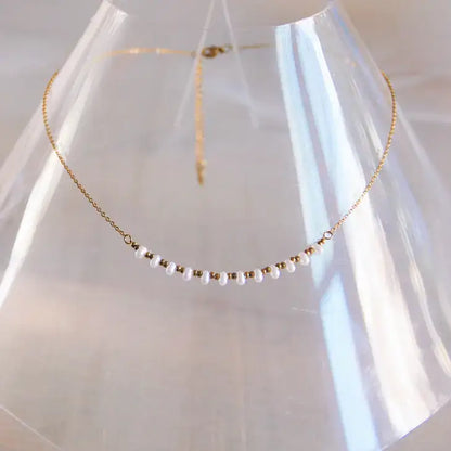 Mini Pearl & Bead Necklace - PABOOM
