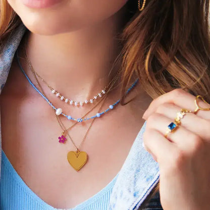 Mini Pearl & Bead Necklace - PABOOM