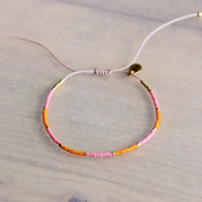 Miyuki Bracelet - Red/Pink