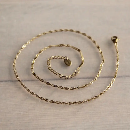 Twisted Gold Necklace - PABOOM