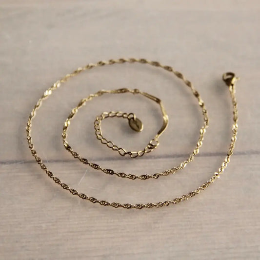 Twisted Gold Necklace - PABOOM