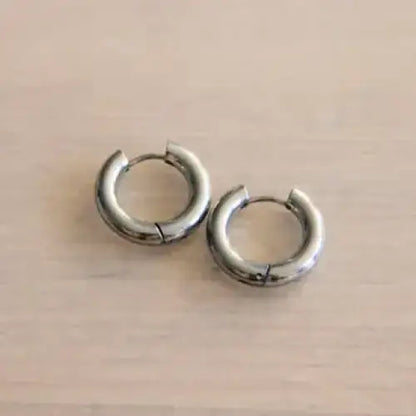 Wide Creole Hoops Silver 16mm - PABOOM