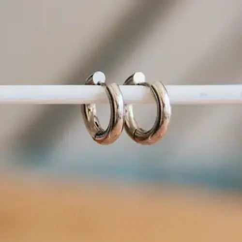 Wide Creole Hoops Silver 16mm - PABOOM