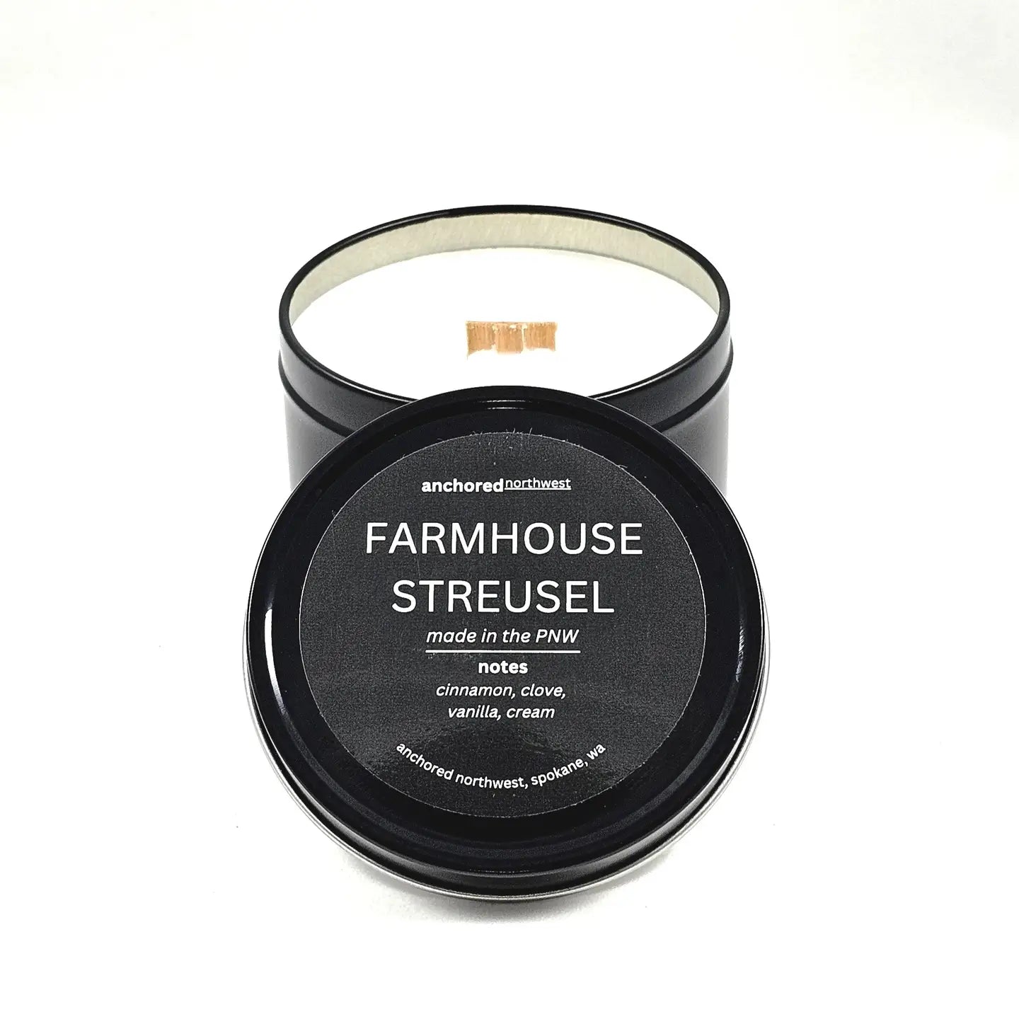 Farmhouse Streusel Travel  Soy Candle