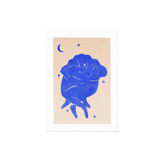 Blue Lovers Art Print