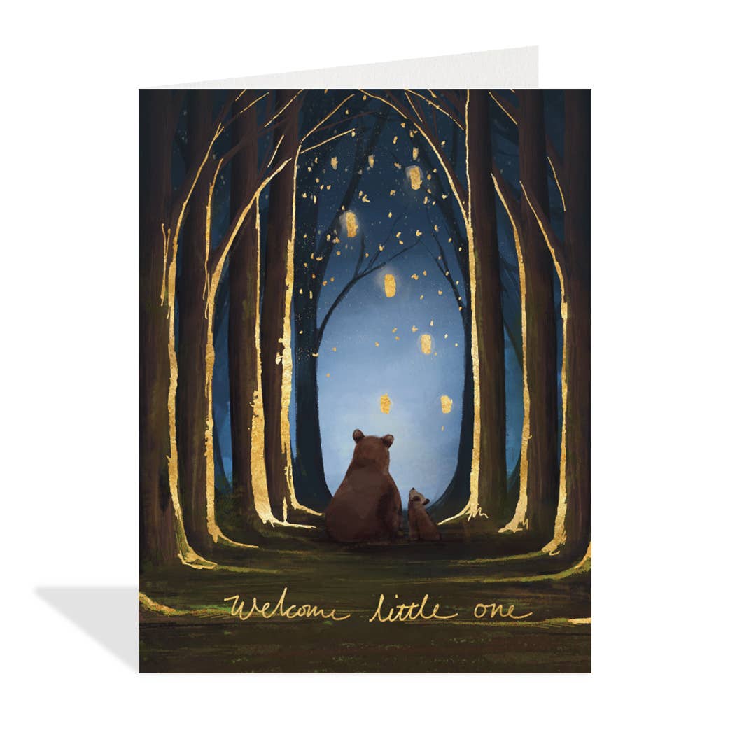 Nighttime Cub - Baby Card